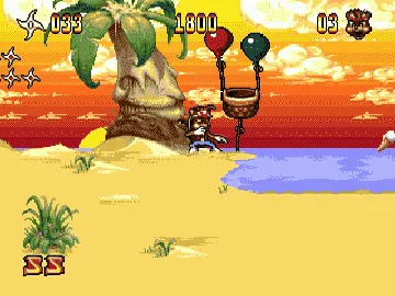 Zero the Kamikaze Squirrel (Europe) screen shot game playing